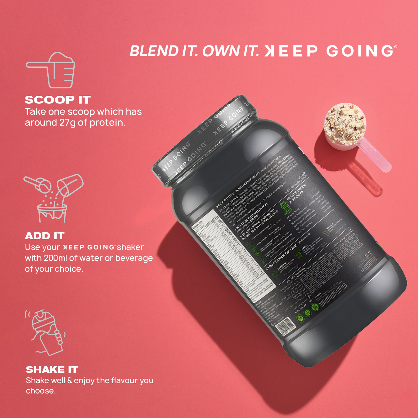 Ultimate Whey Complex Isolate+ Strawberry Chunks