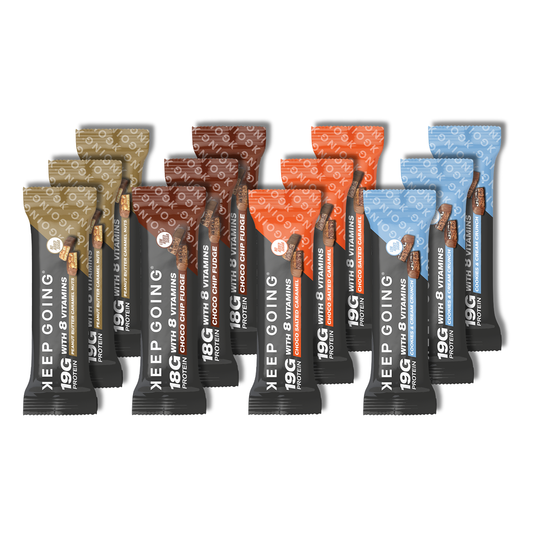 Keep Goers Protein & Vitamin Bars ultimate variety box (12 bars)