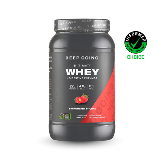 Ultimate Whey +Digestive Enzymes Strawberry Chunks