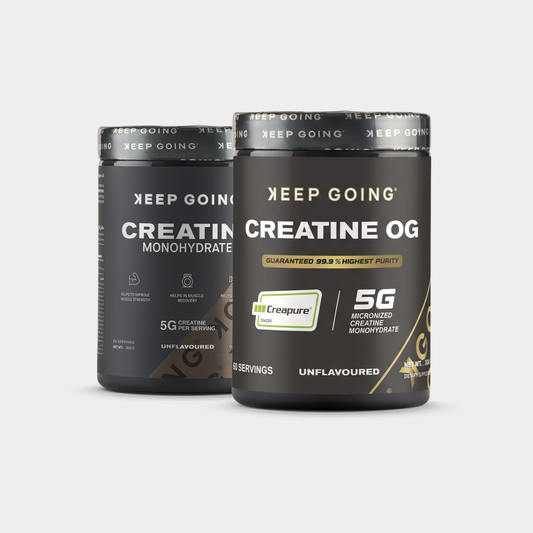 Creatine OG (German-Made Creapure®— 99.9% Purity) + Micronized Creatine Monohydrate