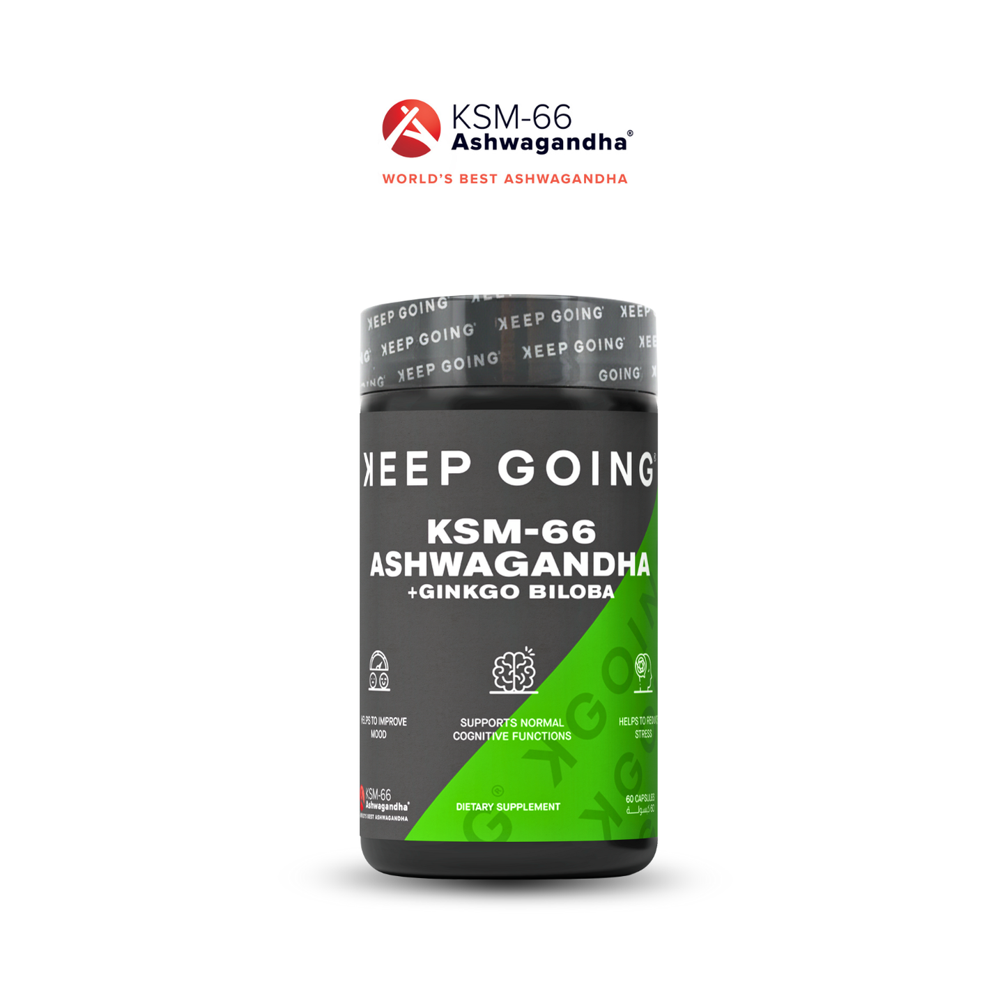 KSM-66 Ashwagandha + Ginkgo Biloba