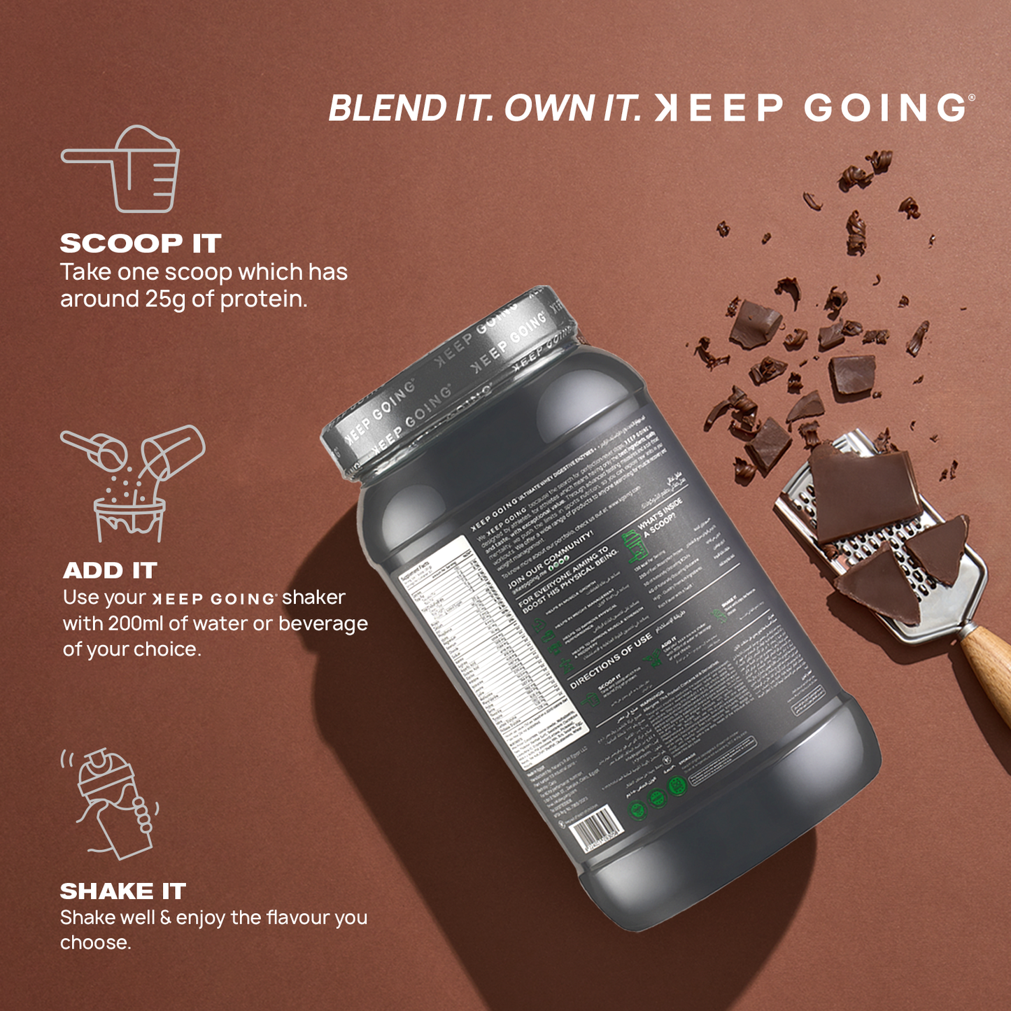 Ultimate Whey Digestive Enzymes+ Chocolate Gourmet