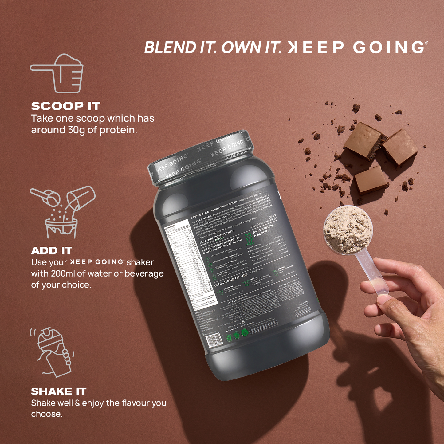 Ultimate Whey Isolate Chocolate Brownies