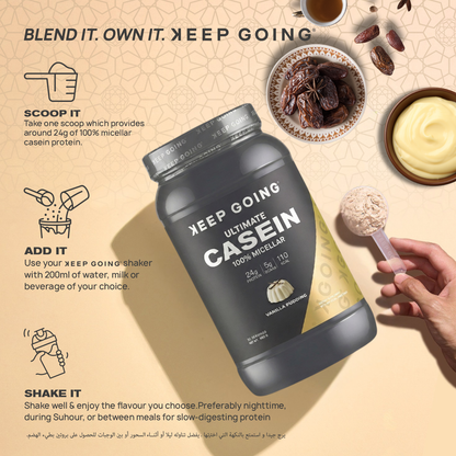 Ultimate 100% Micellar Casein Vanilla Pudding