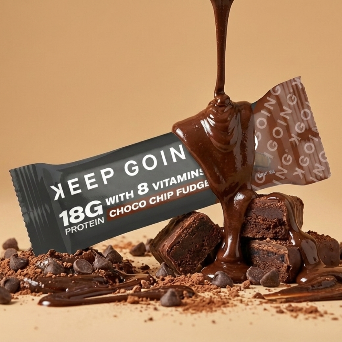 Box of Protein & Vitamin Bar Choco Chip Fudge 12 Bars