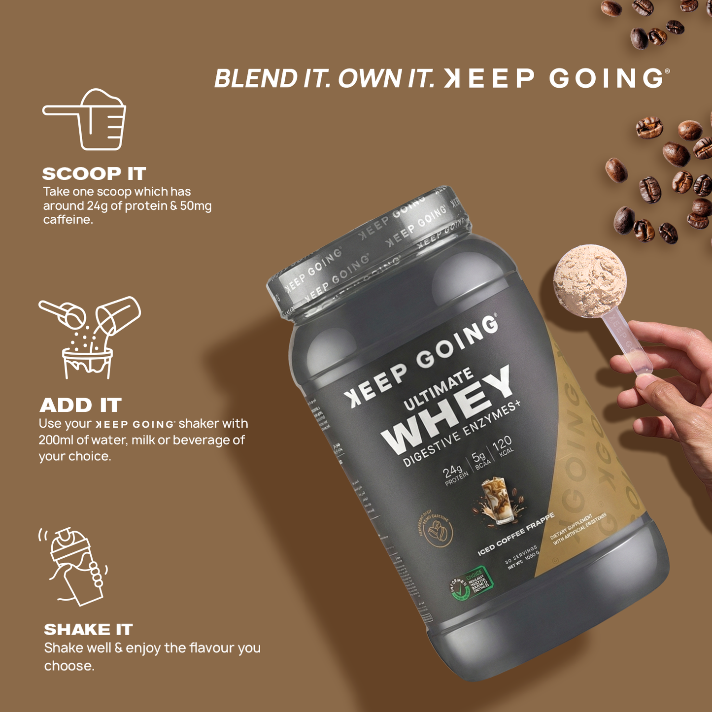 Ultimate Whey Digestive Enzymes+ Iced Coffee Frappe