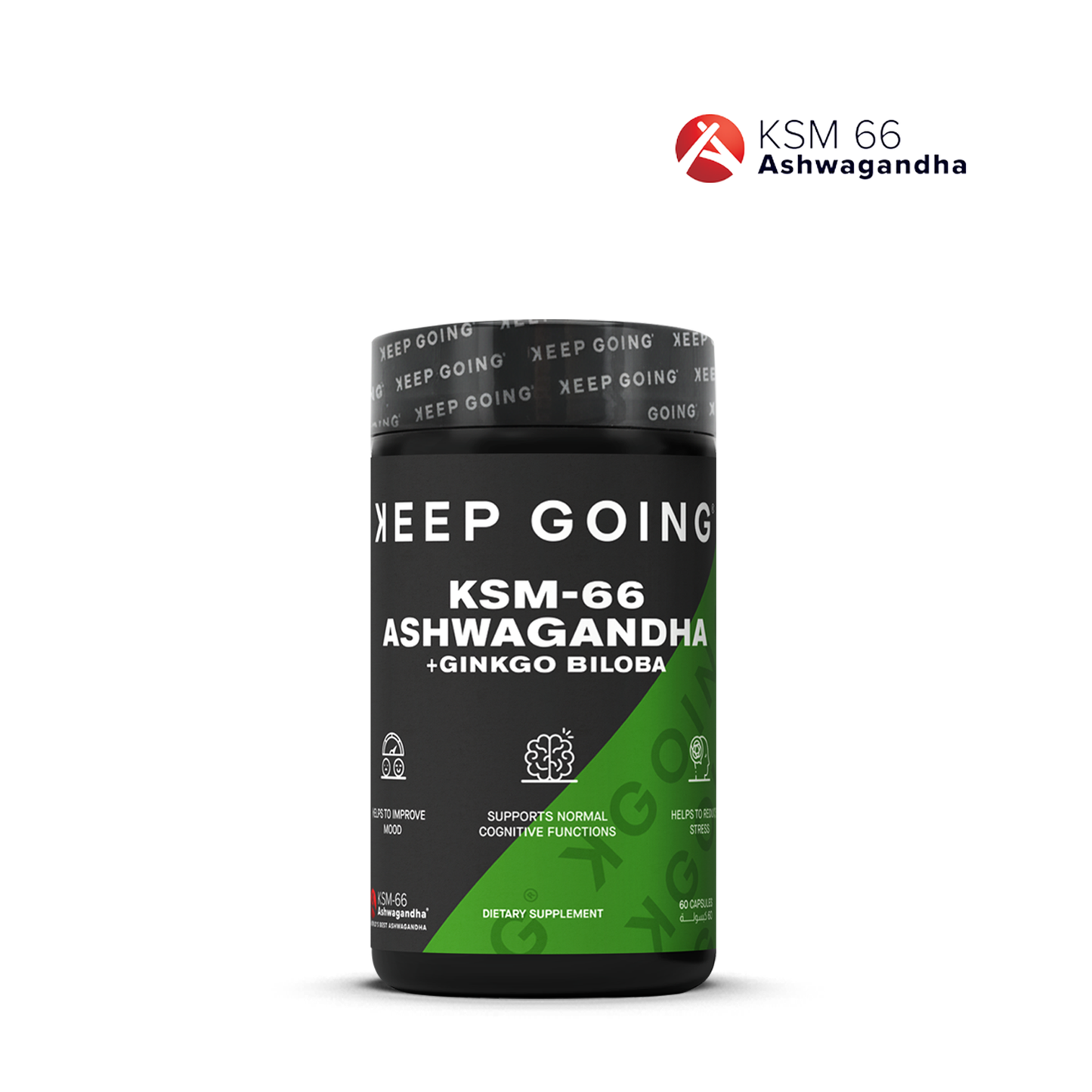 KSM-66 Ashwagandha + Ginkgo Biloba